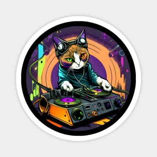 DJ Cat Is In The House - Splash 90s - Cat DJ Magnet