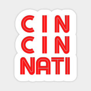 Cincinnati Retro Magnet