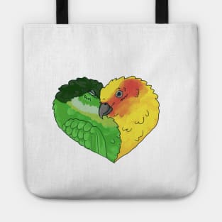 Tweet-Hearts, Birds in Love Design, Conures Tote