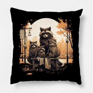 raccoons Pillow