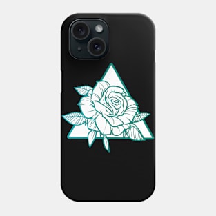 Rose (aquamarine) Phone Case