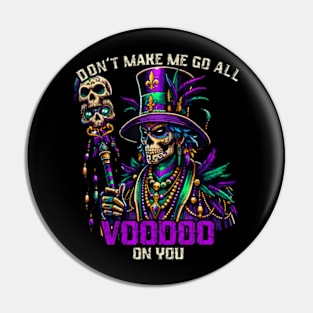 Mardi Gras Priest Top Hat New Orleans Witch Doctor Voodoo Pin