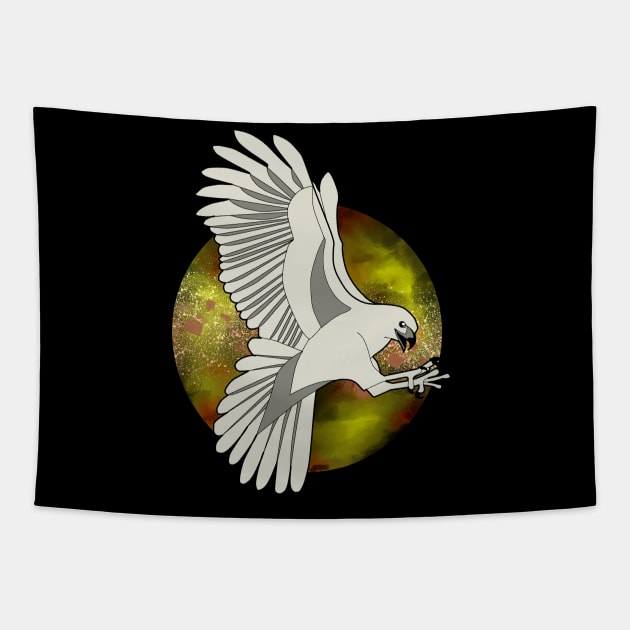 Spirit animal Hawk Tapestry by JMD'Silva