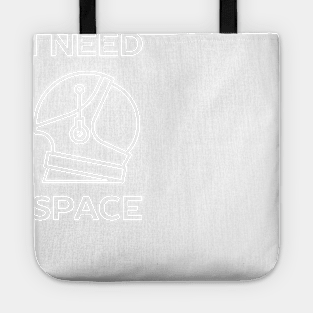 Funny Introvert Space Pun T-Shirt Tote