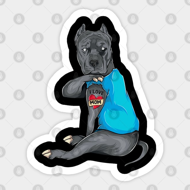 Pitbull Mom Tattoos Dog Lover Mother's Day Gift Shirt Pitbull Mom Tattoos Dog Lover Mother's Day Gift Shirt