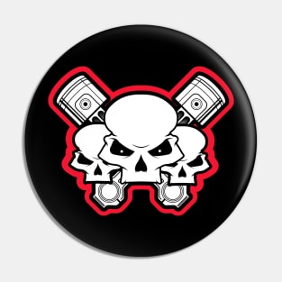 Badass Skull Squad Pin