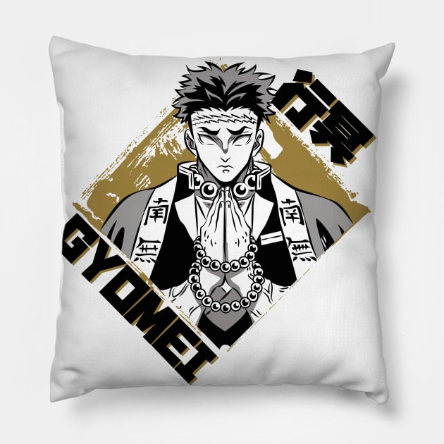 DEMON SLAYER: GYOMEI HIMEJIMA Pillow by FunGangStore