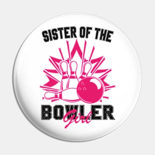 Sister Of The Birthday Bowler Kid Boy Girl Bowling Party Pin