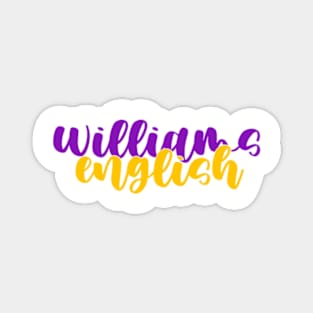 williams college english Magnet