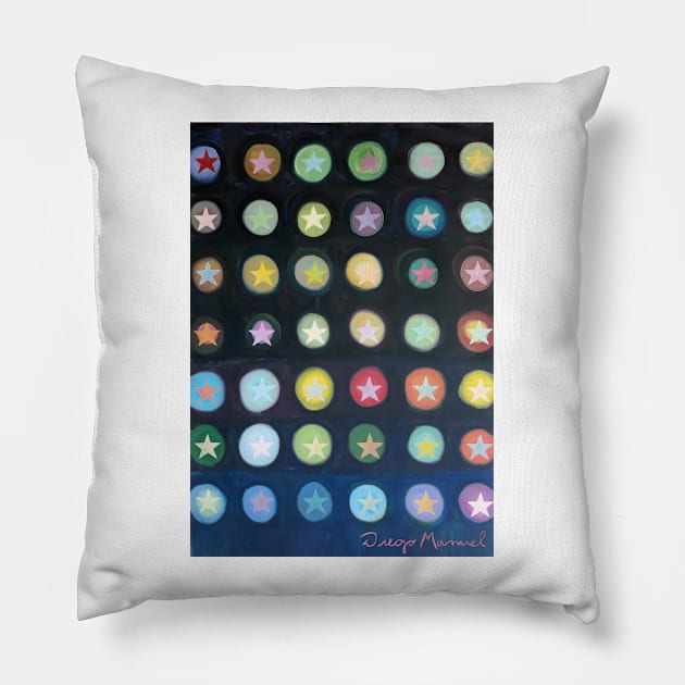 Stars 2 Pillow by diegomanuel