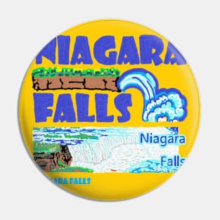 niagara falls, oil painting Pin