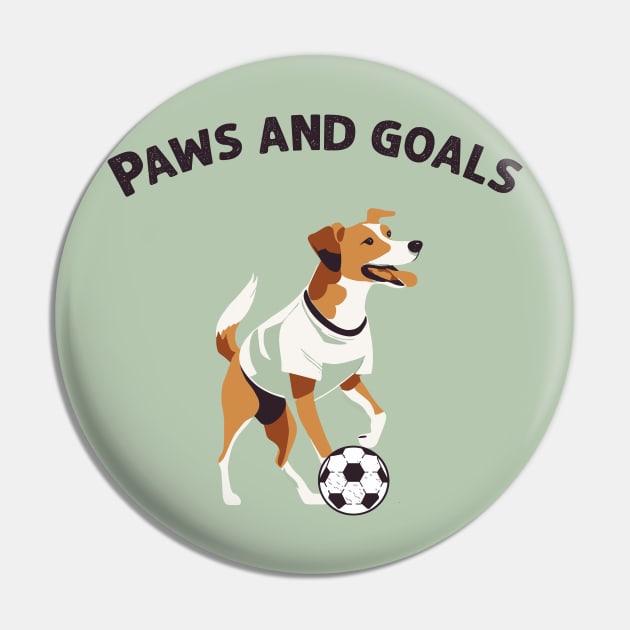 Paws and Goals Pin by Adzaki