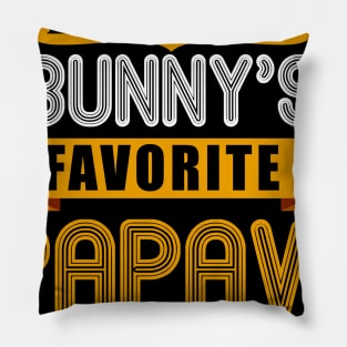 MENS EVERY BUNNYS FAVORITE PAPAW SHIRT CUTE EASTER GIFT Pillow