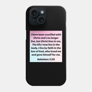 Bible Verse Galatians 2:20 Phone Case