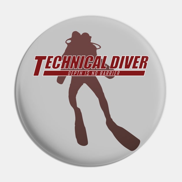 Technical Diver Pin by TCP