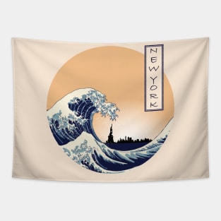 Great Wave off New York Tapestry