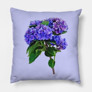 Dainty Blue Hydrangea Pillow