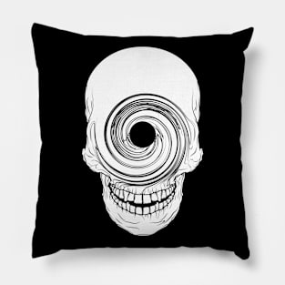 Spiral Skull Pillow