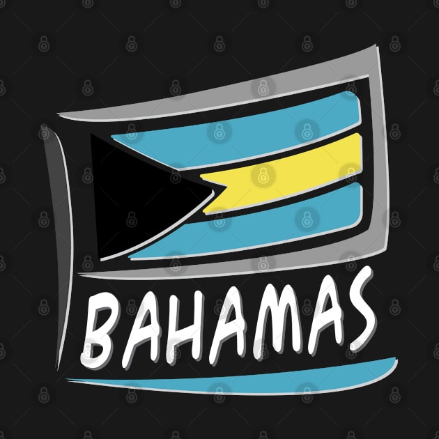 Bahamas Bahamian Flag Beach Great Shark Creek by smartrocket