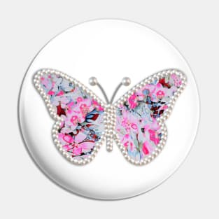 Butterfly and Flowers Pin