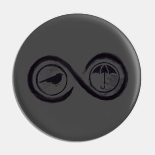 Umbrella Academy vs Sparrow Academy Grunge Infinity Statement Pin