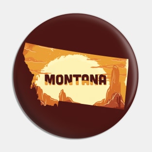 Montana state design / Montana lover / Montana cowboys gift idea / Montana home state Pin