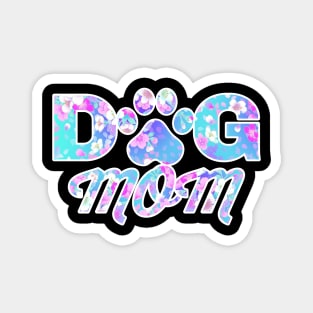 Dog Mom Gift for Women Cute Letter Print Pet Lover Paw Magnet