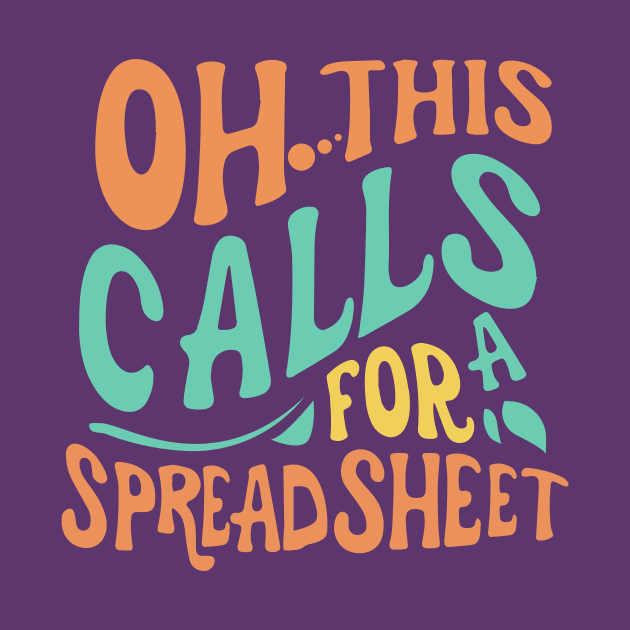 Oh This Calls For A Spreadsheet typography design by A Floral Letter Capital letter A | Monogram, Sticker