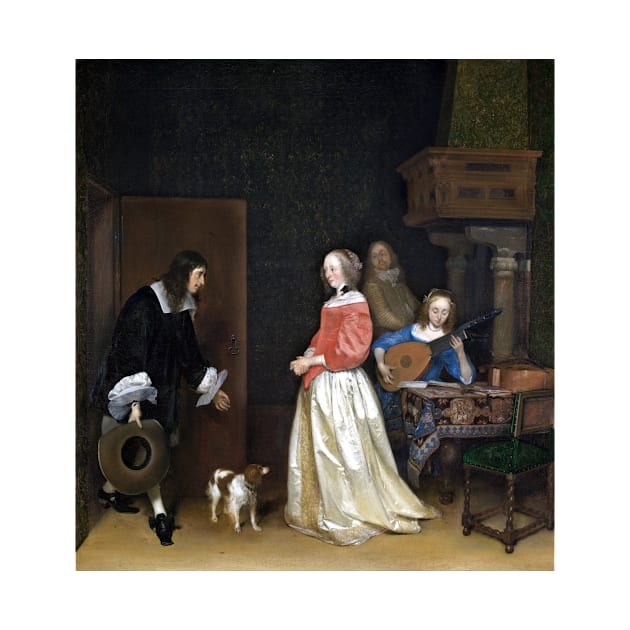 Gerard ter Borch the Younger The Suitor's Visit by pdpress