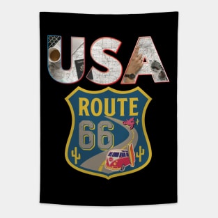 US Route 66 - USA Road Trip Tapestry