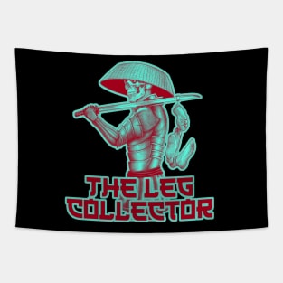 The Leg collector - Samurai skull Tapestry