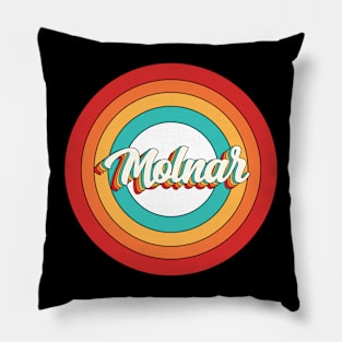 Molnar Name Shirt Vintage Molnar Circle Pillow