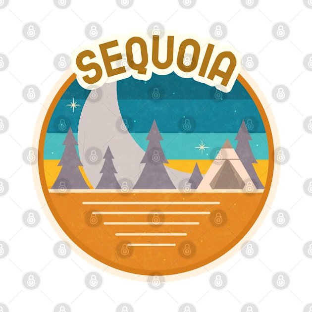 Sequoia Forest Camping Hiking and Backpacking through National Parks, Lakes, Campfires and Outdoors by AbsurdStore