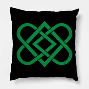 Vintage Celtic Knot Heart - St Patricks Pillow