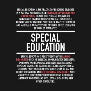 Special Education Definition T-Shirt