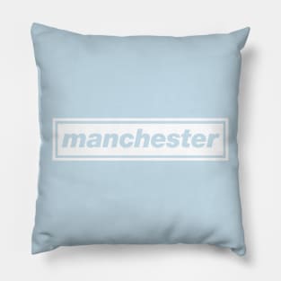 'Manchester' Oasis inspired white design Pillow