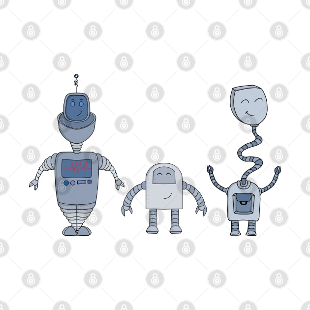 Three Adorable Robots by DiegoCarvalho