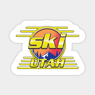 Ski Utah 80s logo Magnet