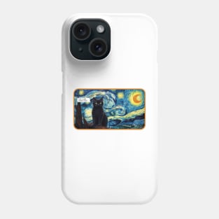 Starry Night Cat, Catnip Overdose Phone Case