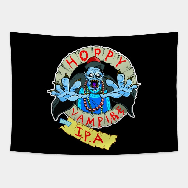 Hoppy Vampire IPA - Wild Pub Crawl Edition Tapestry by funbuttonpress