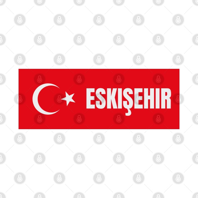 Eskisehir City in Turkish Flag by aybe7elf