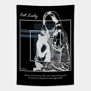 Cat Lady version 7 Tapestry