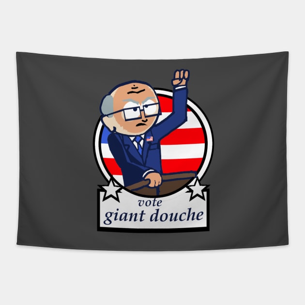 Vote giant douche Tapestry by Undeadredneck