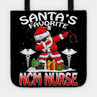 Santas Favorite Ncm Nurse Christmas T Shirt Tote