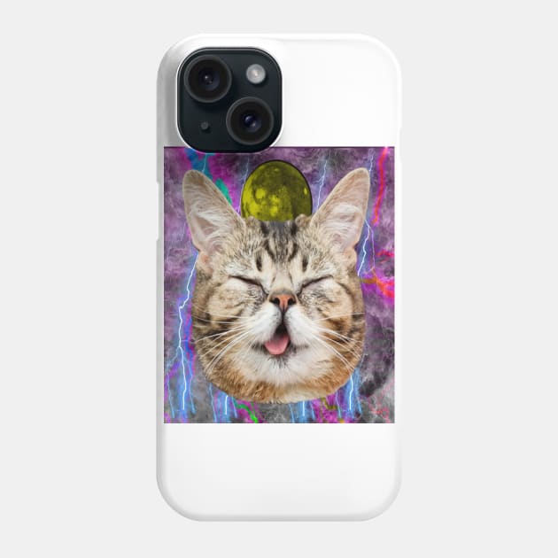 SUPER MEGA MOON CAT Phone Case by JACKAL666PWNER