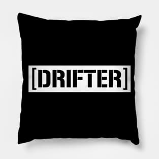 DRIFTER (Censor Bar Logo) Pillow