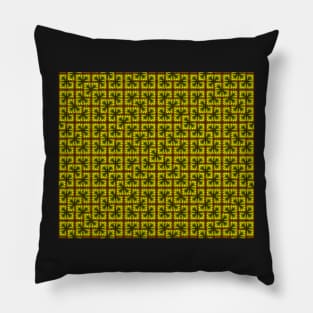 Yellow Tiles I Pillow