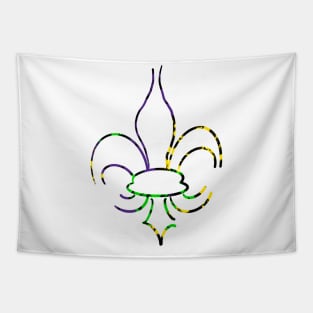 Mardi Gras Fleur De Lis Tapestry