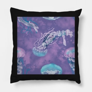 Deep Sea Delight Electric Purple Pillow