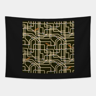 Metro Sushi Tapestry